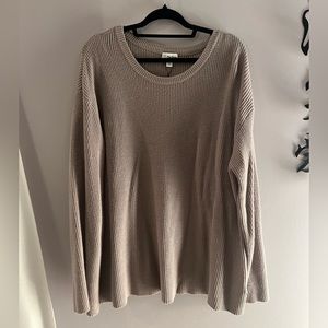 NWT grey/tan sweater XXL